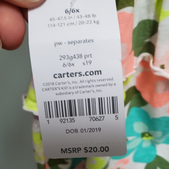 🆕️ Carters floral  top - Picture 5 of 6